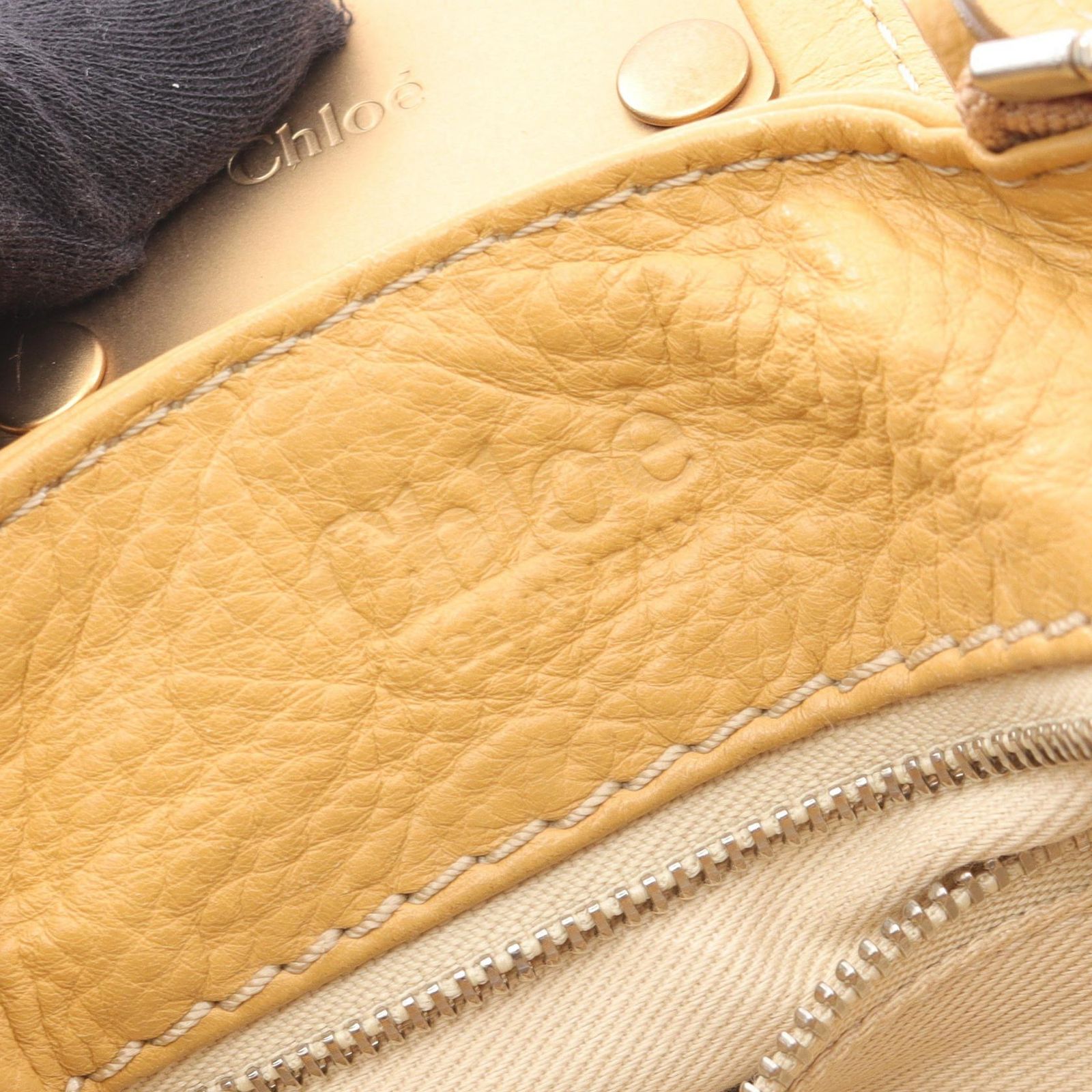 クロエ Chloe ハンドバッグ パディントン キャメル レザー