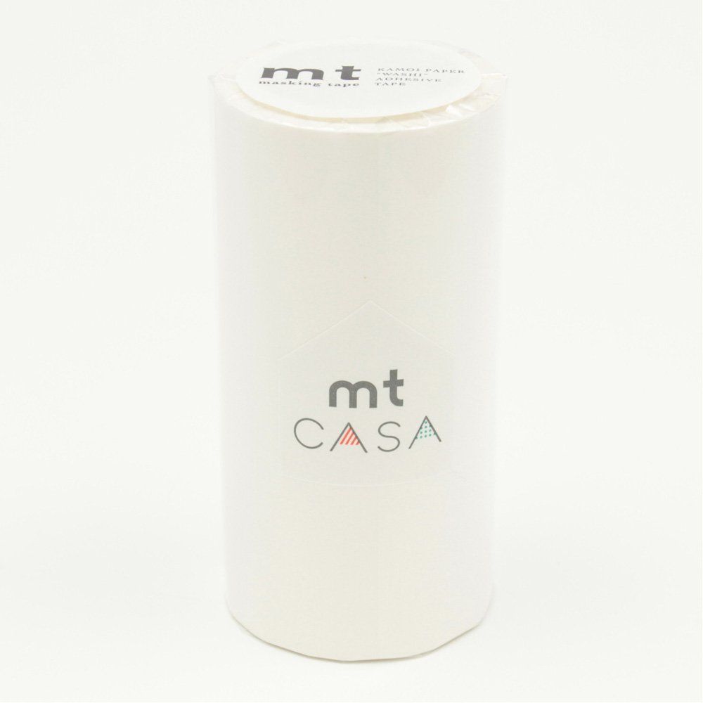 カモ井加工紙 マスキングテープ mt CASA 100mm幅×10m巻き マットホワイト MTCA1086 100mm幅