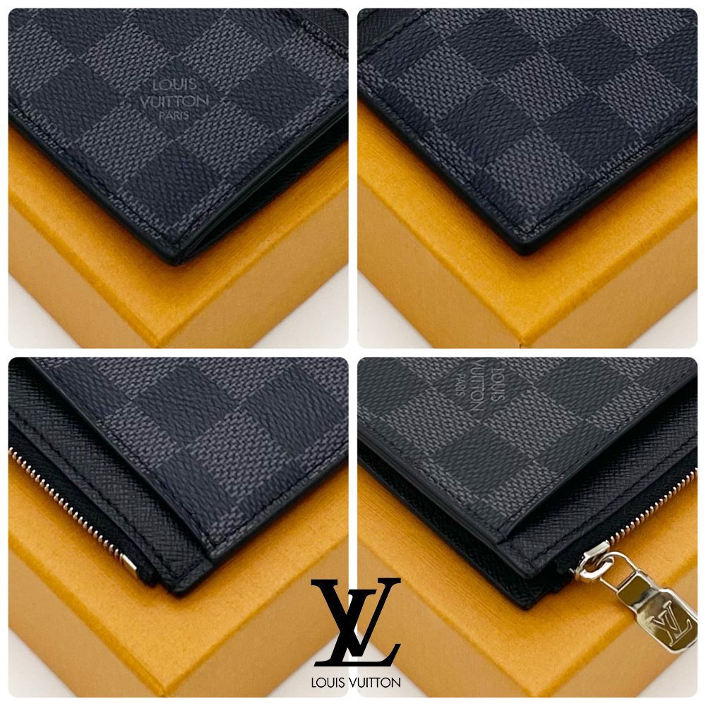 極美品】ルイヴィトン LOUIS VUITTON ダミエ・グラフィット コインカード・ホルダー N64038 RFID ICチップ カード入れ コインケース  送料無料 送料込み - メルカリ