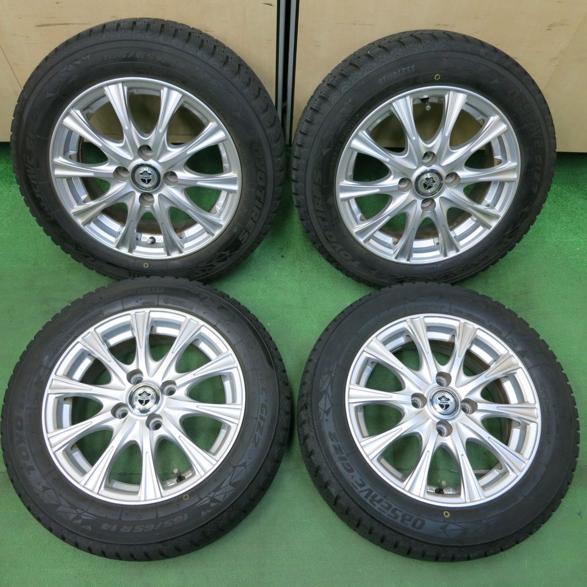 送料無料] バリ溝！21年！キレイ！8.5分☆スタッドレス 165/65R14 トーヨー オブザーブ GIZ2 JOKER weds ジョーカー  14インチ PCD100/4H☆4092609SYス - メルカリ