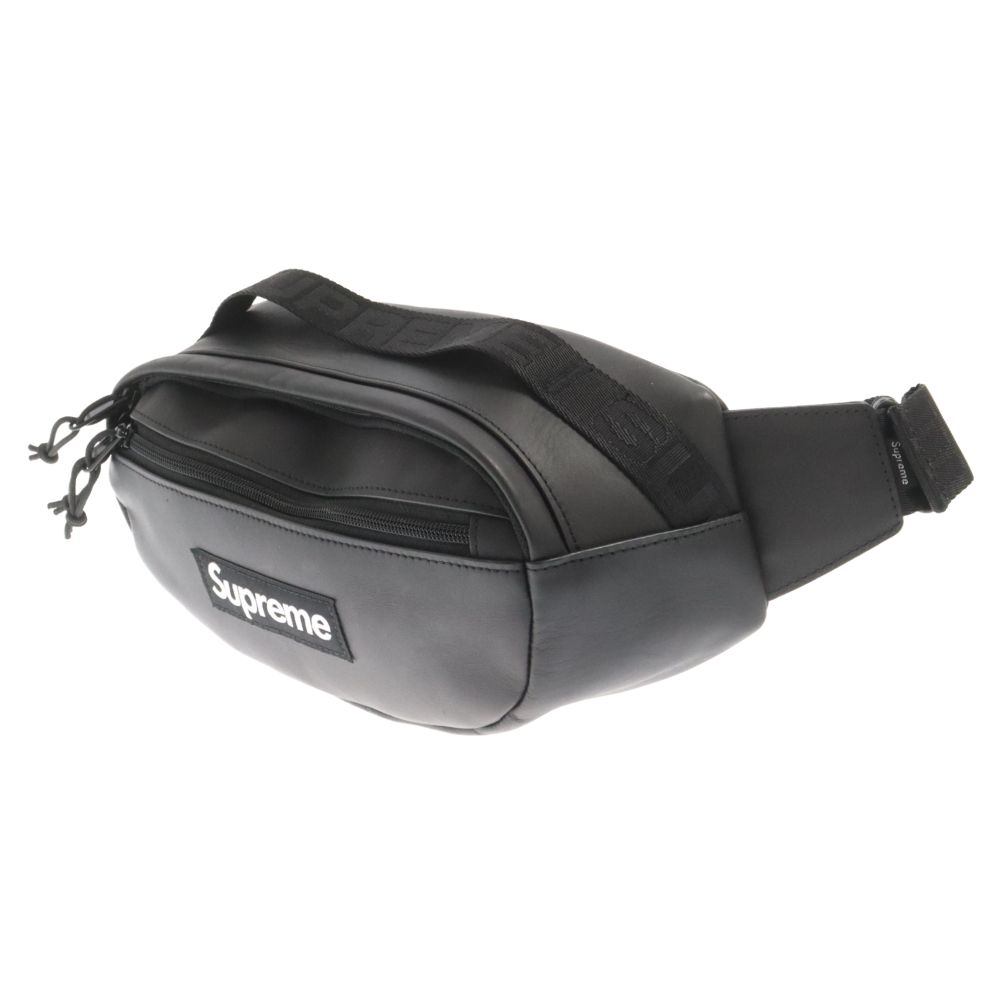SUPREME (シュプリーム) 23AW Leather Waist Bag ボックスロゴレザー