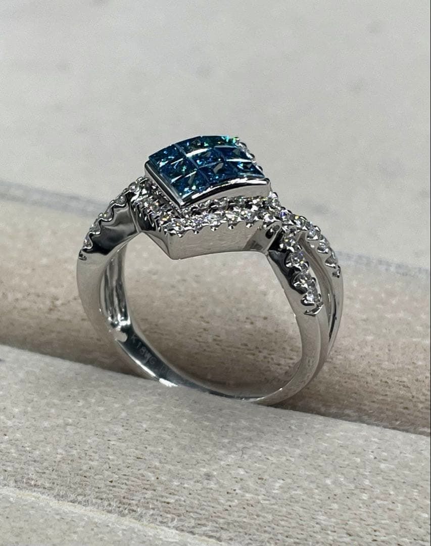 最終交渉可JJ15☆高級 ダイヤモンド1.00ct K18WG リング ソ付 - メルカリ