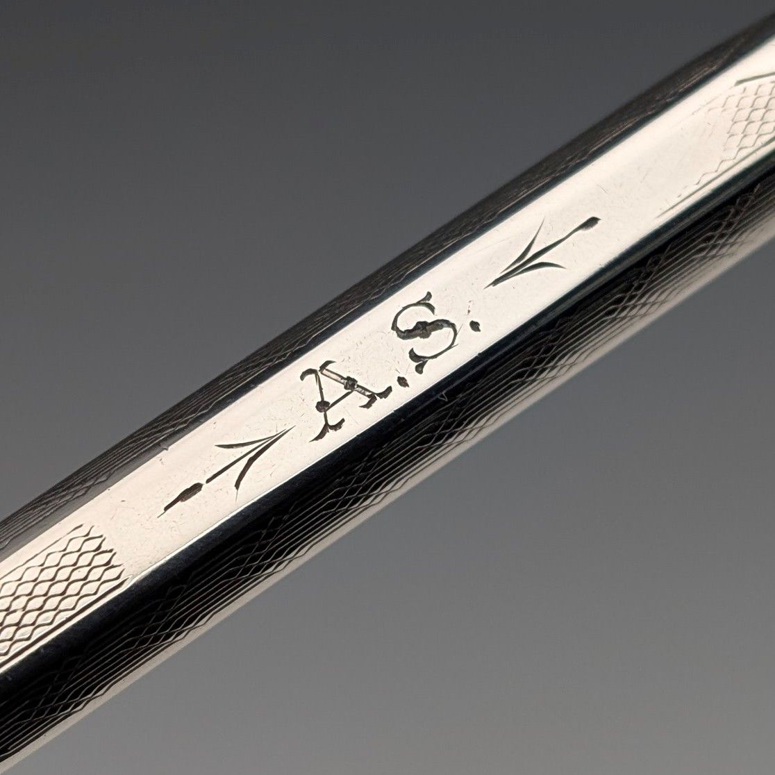 ◆1895年製 英国製 購入6万円！HG＆S社 純銀製（シルバー） 伸縮ペンシル 英国ヴィンテージ ライフロング 純銀製 推進式シャープペンシル