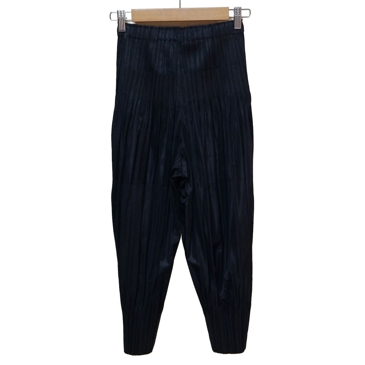 PLEATS PLEASE プリーツプリーズ パンツ サイズ1 S レディース - PP05JF402 黒 フルレングス ウエストゴム プリーツ