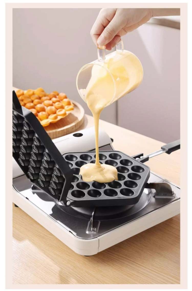 フライパン パッフル エッグワッフル エッグワッフル バブルワッフルメーカー メーカー Waffle 製菓道具 キッチンツール 家庭用 業務用  Bubble おうち ガス火専用 焦げつきにくい お手入れ簡単 自宅 キャンプ ひろかっ 手軽 朝食 アウトドア 使いやすい ギフト プレゼント ...