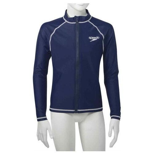 【新品・5営業日で発送】Speedo(スピード) ジュニアHSラッシュガード (SD65J17) 色 : ネービーBL サイズ : 160 