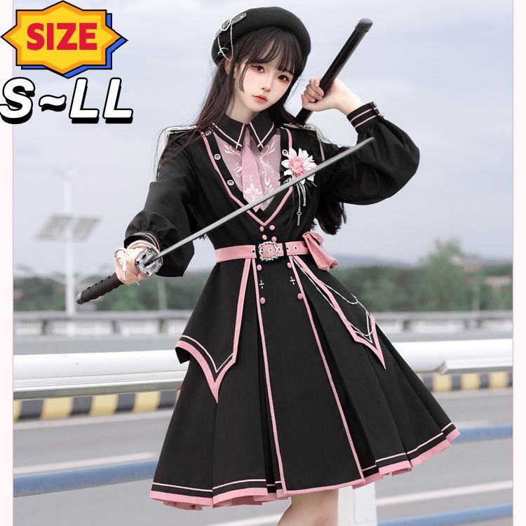 軍服ロリータ　コスプレ　ミリタリーロリータ Amazon.co.jp: ロリータ Lolita ワンピース ゴスロリ 軍服