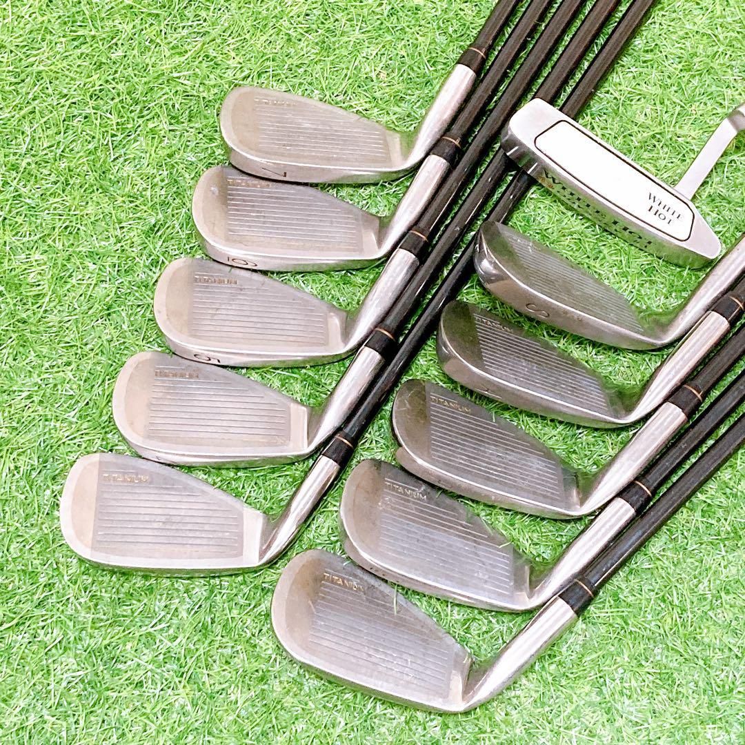 10.スリクソン　初心者オススメ　ゴルフクラブ　メンズセット　3点式　15本 10クラブ スポーツ 10.スリクソン 初心者オススメ ゴルフクラブ