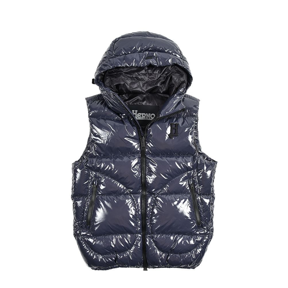 a384561/ HERNO ダウンベスト フーディー アウター GLOSS HOODED