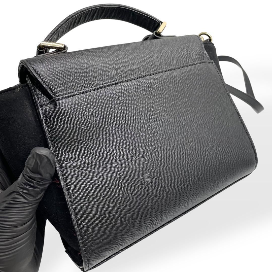 【美品】ファルチ Falchi ハンドバッグ ショルダーバッグ 2way 新品同様美品】ファルチニューヨーク Falchi New York 2WAY