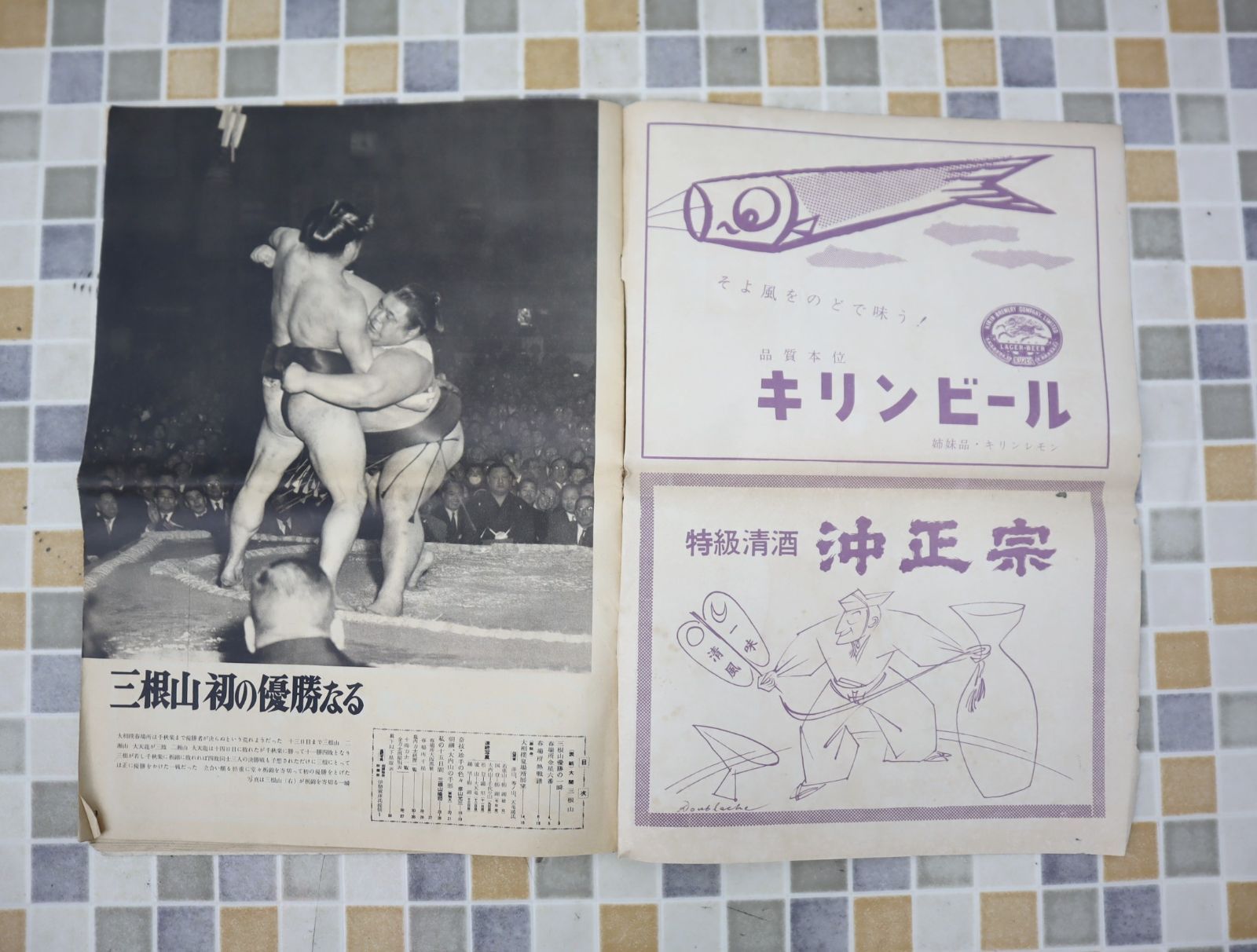 大相撲展望 表紙 ∨1961年 昭和36年5月1日号 発行｜大相撲画報 5月場所