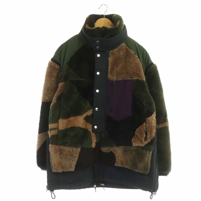 サカイ sacai × カウズ KAWS 21AW Jacquard Faux Fur Reversible