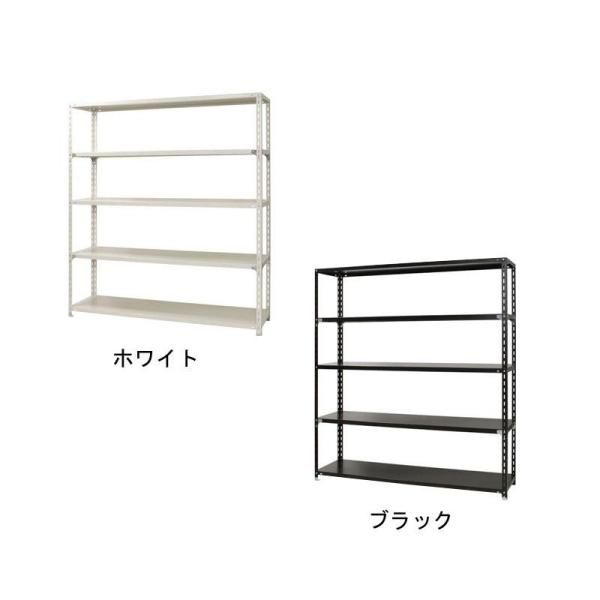 【新品・4営業日で発送】スチールラック NC1800-21-5段 間口1800×奥行450×高さ2100mm ブラック