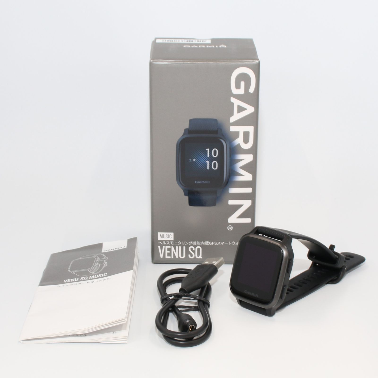 美品 GARMIN VENU SQ MUSIC GPSスマートウォッチ 腕時計 GARMIN
