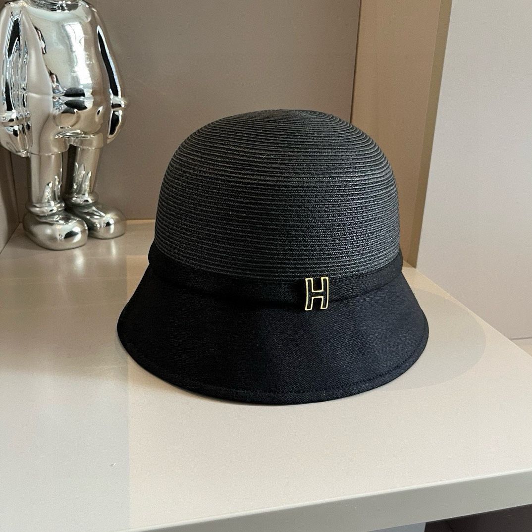 Dior ディオール 新モデルのストローハット アニマルプリントがミックスされた日除け用ストローハット 頭囲 57cm