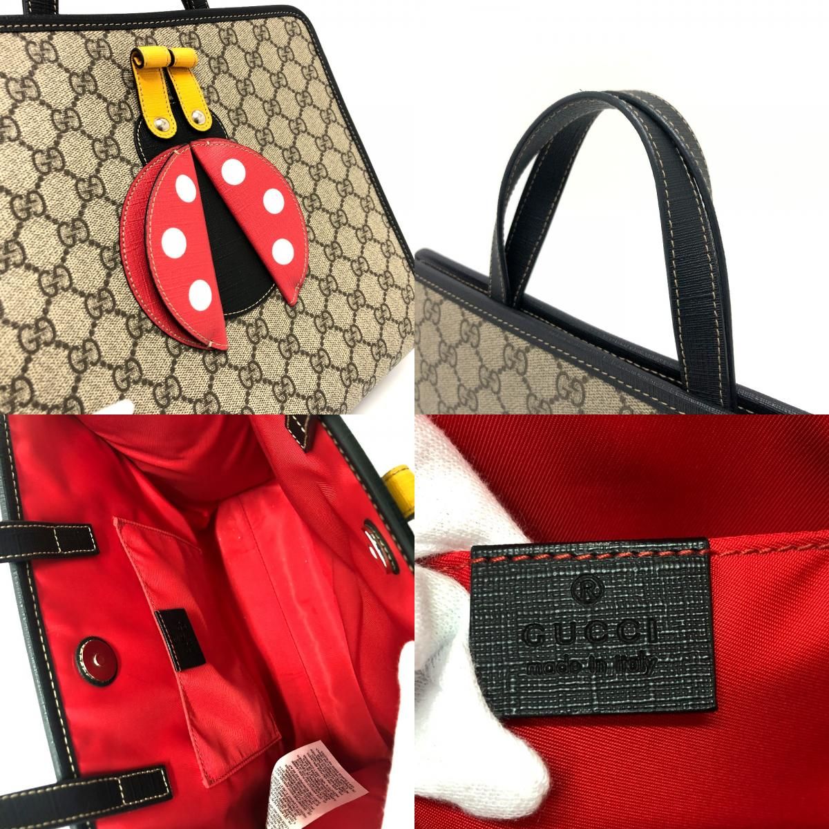 GUCCI グッチ ハンドバッグ てんとう虫 664083 GGスプリーム GUCCI グッチ ハンドバッグ てんとう虫 664083 GGスプリーム