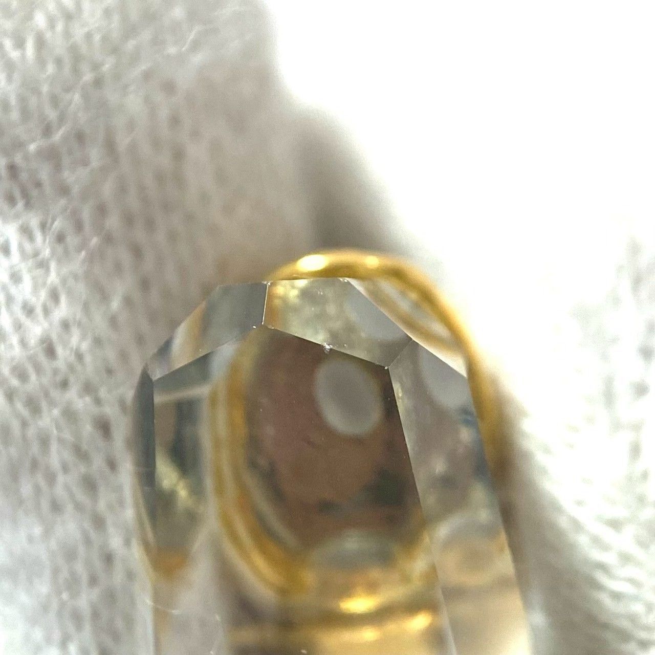 SWAROVSKI】ベビーシューズ リボン クリスタル ゴールド/金カラー
