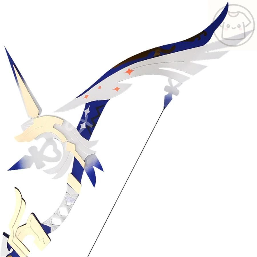 意図的な 原神 アモスの弓 甘雨 かんう 五星武器 風 コスプレ道具 片手剣 冷刃風 木製 武器 コスチューム 変装 仮装 ハロウィン イベント cospla