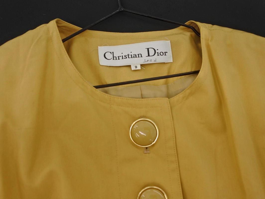 Christian Dior クリスチャンディオール シルク100% ノーカラー