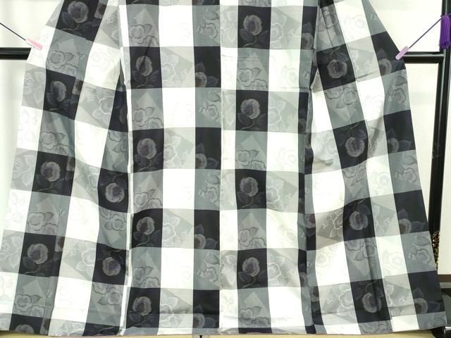 平和屋本店□極上 本場大島紬 市松 椿 逸品 DZAA6219kh5 - メルカリ