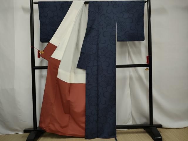 平和屋着物□結城紬 90亀甲 花唐草文 菊 正絹 逸品 AAAZ2300gw - メルカリ