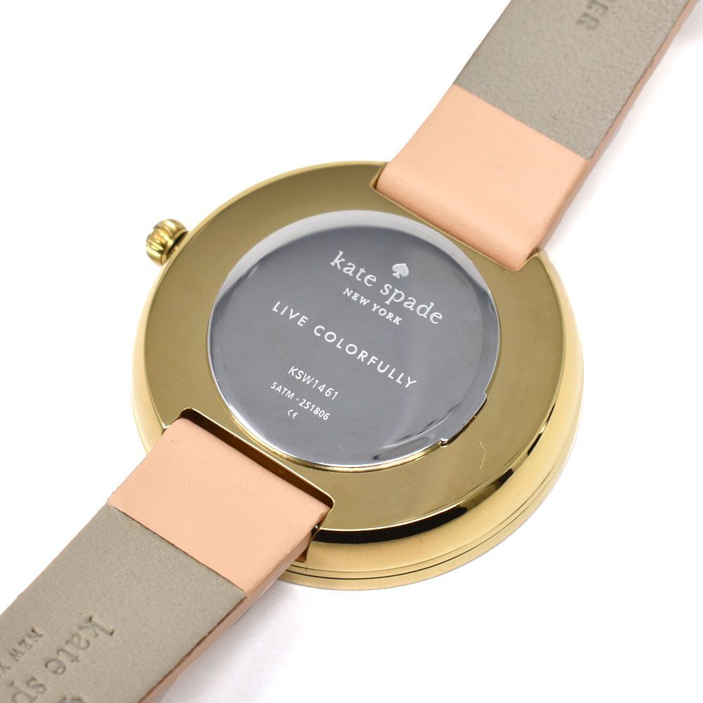 ケイトスペード KATE SPADE KSW1461 METORO メトロ 腕時計 アナログ クォーツ 電池式 ウォッチ レディース ゴールド ベージュ