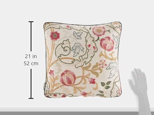 川島織物セルコン Morris Design Studio モリスデザインスタジオ 背当 クッションカバー マリーイザベル レッド 50×50cm LL1725