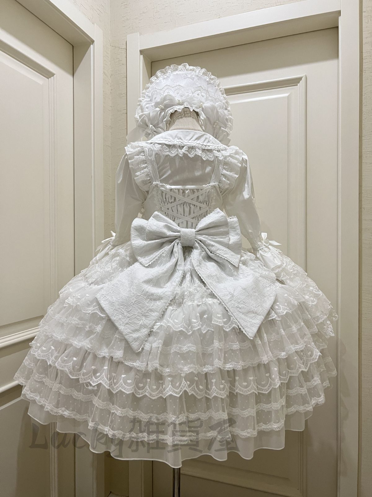 ロリータ ドレス JSK 水色 M レース リボン 新品未使用 送料無料୨♥୧ 2021eseサマーレディースロリータjskドレス