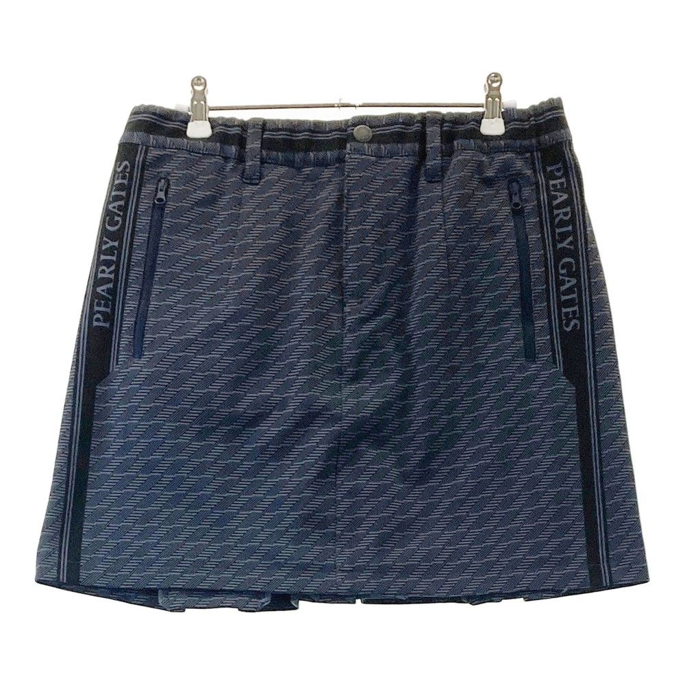 サイズ 2 PEARLY GATES パーリーゲイツ 2025年モデル ストレッチスカート 総柄 グレー系 240101451629 ゴルフウェア レディース ストスト