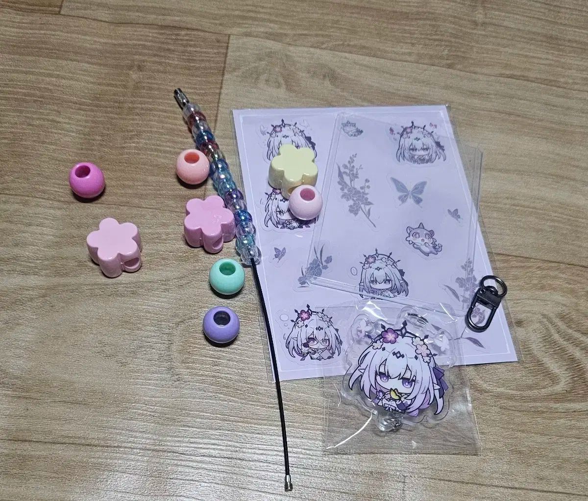 ホヨランド カストリス DIY アクリル キーホルダー 硬貨ケース ステッカー