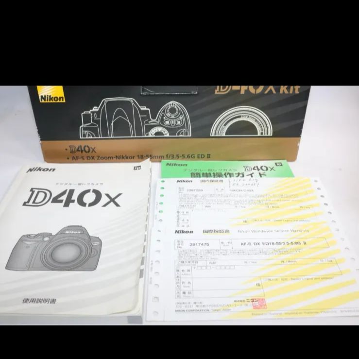 未使用級 初心者セット Nikon D40x 軽量小型 スマホ転送 一眼レフ 