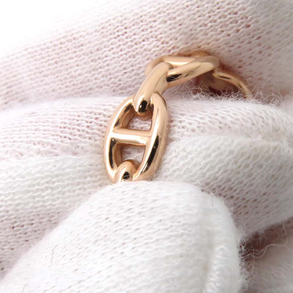 エルメス リング シェーヌダンクル アンシェネPM K18PGピンクゴールド  