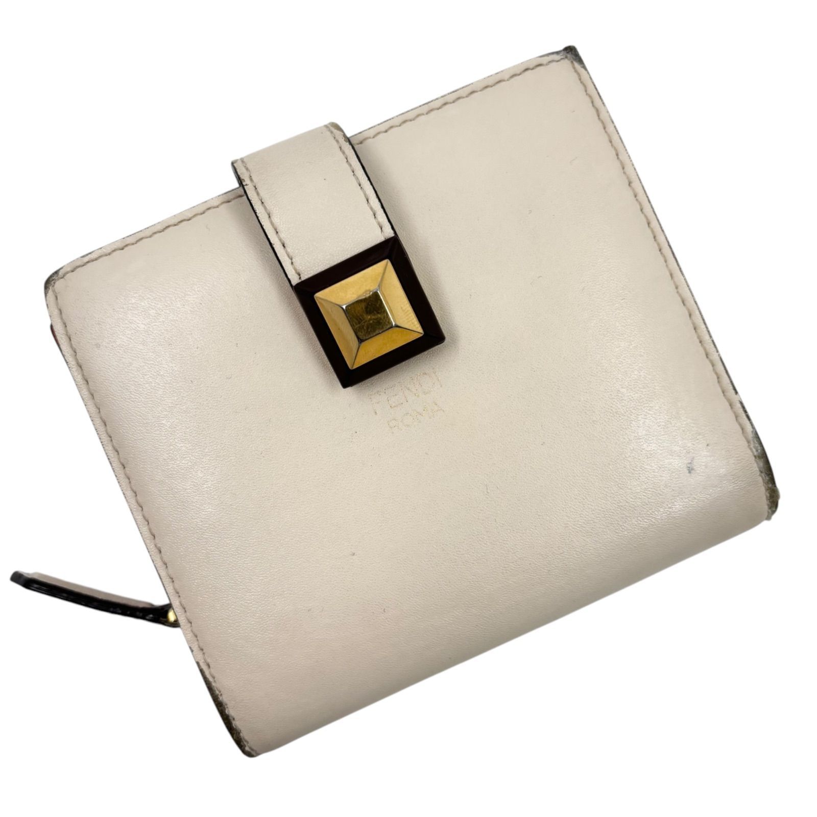FENDI フェンディ 二つ折り財布 コンパクト ウォレット ミニ シンプル 