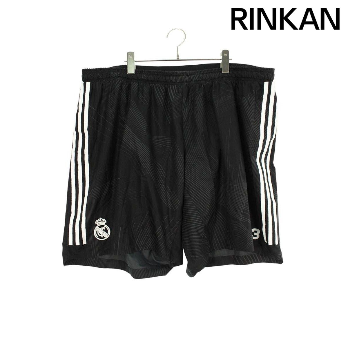 ワイスリー HI3979 3ストライプロゴプリントハーフパンツ メンズ 3XL