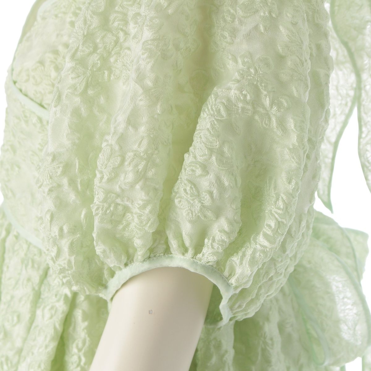 セシリーバンセン 24年 AMMI DRESS 総柄 リボン ワンピース ドレス 