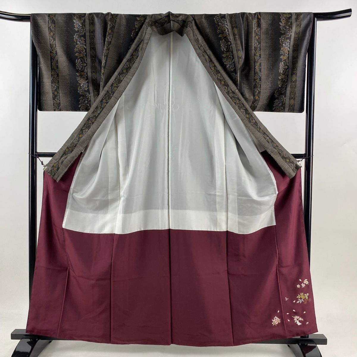 美品 髭紬　丈167 裄67.5 美品 髭紬 丈167 裄67.5