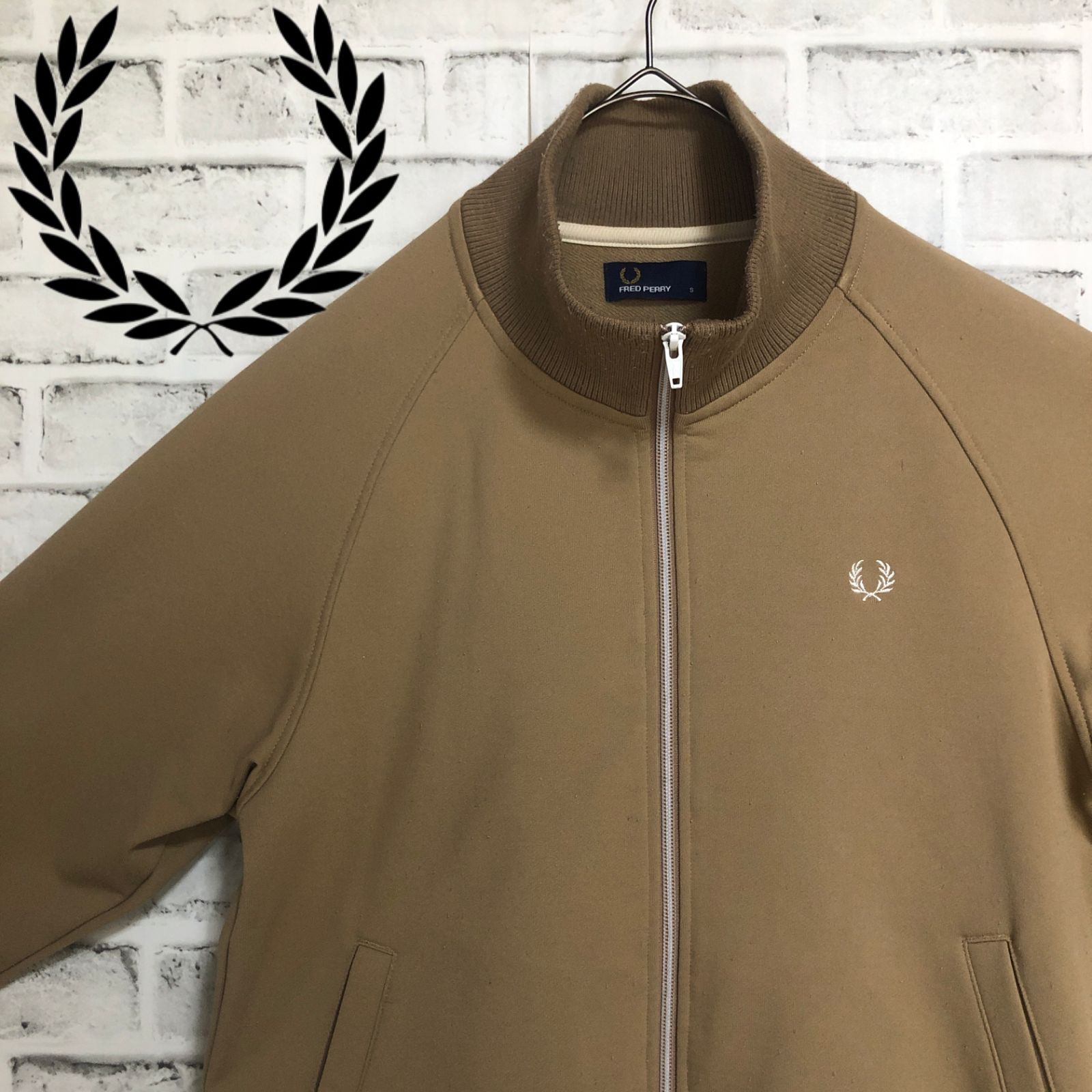 希少ブラウン⭐️Fred Perry トラックジャケット/ジャージ M 刺繍 