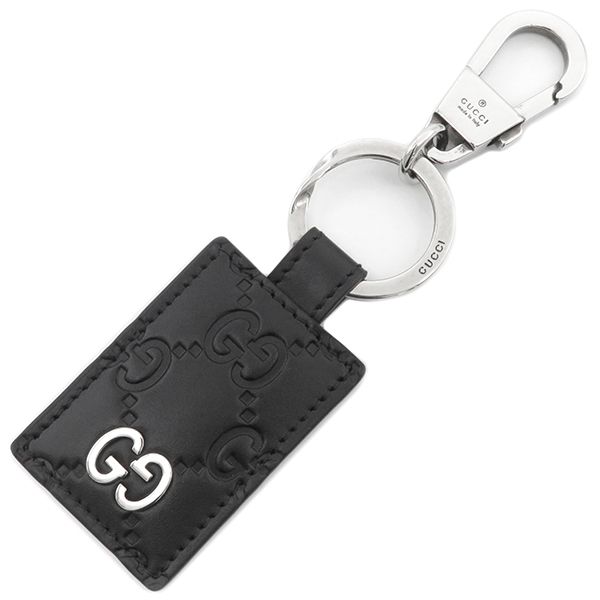 グッチ GUCCI キーリング ドリアンGG シグネチャー レザー メタル ブラック シルバー金具 黒 キーホルダー 新品 未使用  478136CWC1N1000 【箱】【中古】 - メルカリ