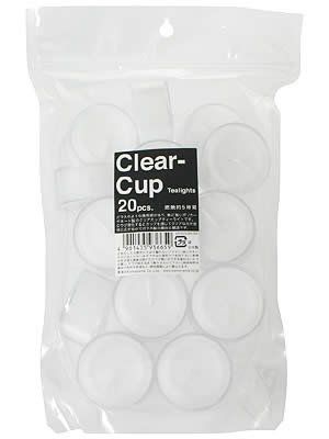 数量 約5時間 キャンドル ローソク 袋入り クリアカップティーライト カメヤマ