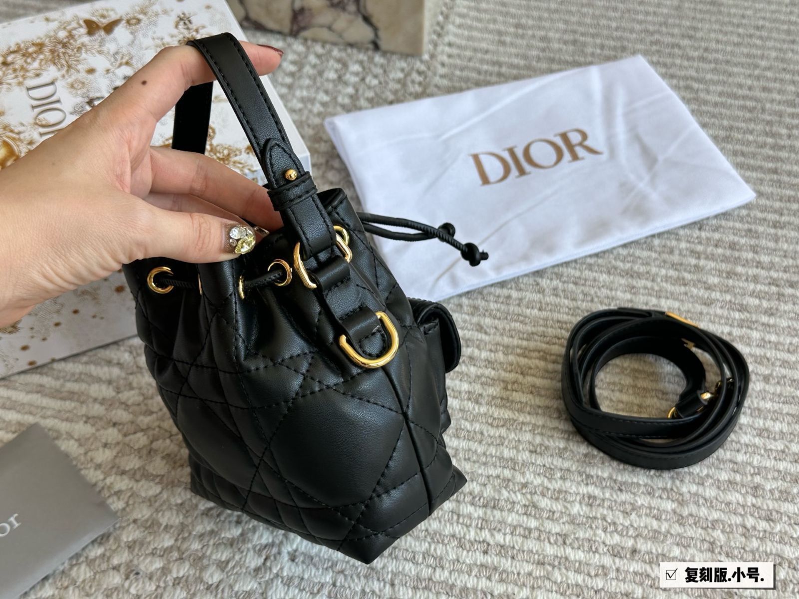 今日特価】DIOR CARO Leather Series [Small] | ディオール カロ
