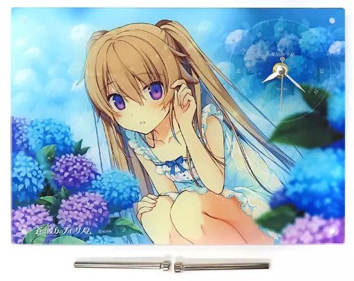 置き時計・壁掛け時計　集合 アクリルクロック 「蒼の彼方のフォーリズム」 C101グッズ グッズ-時計】蒼の彼方のフォーリズム EXTRA2 アクリルクロック