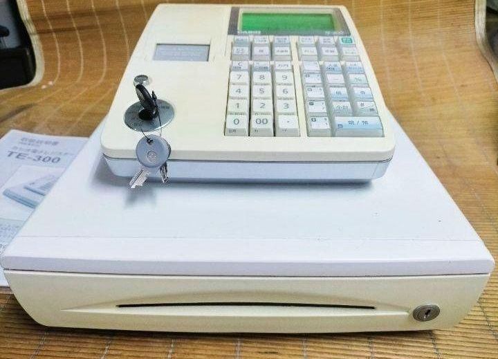 カシオレジスター TE-300 フル設定無料 送料無料人気機種 333391
