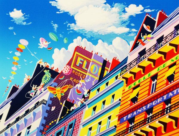 ヒロヤマガタ エリスアイランド シルクスクリーン（92✕124） ヒロ