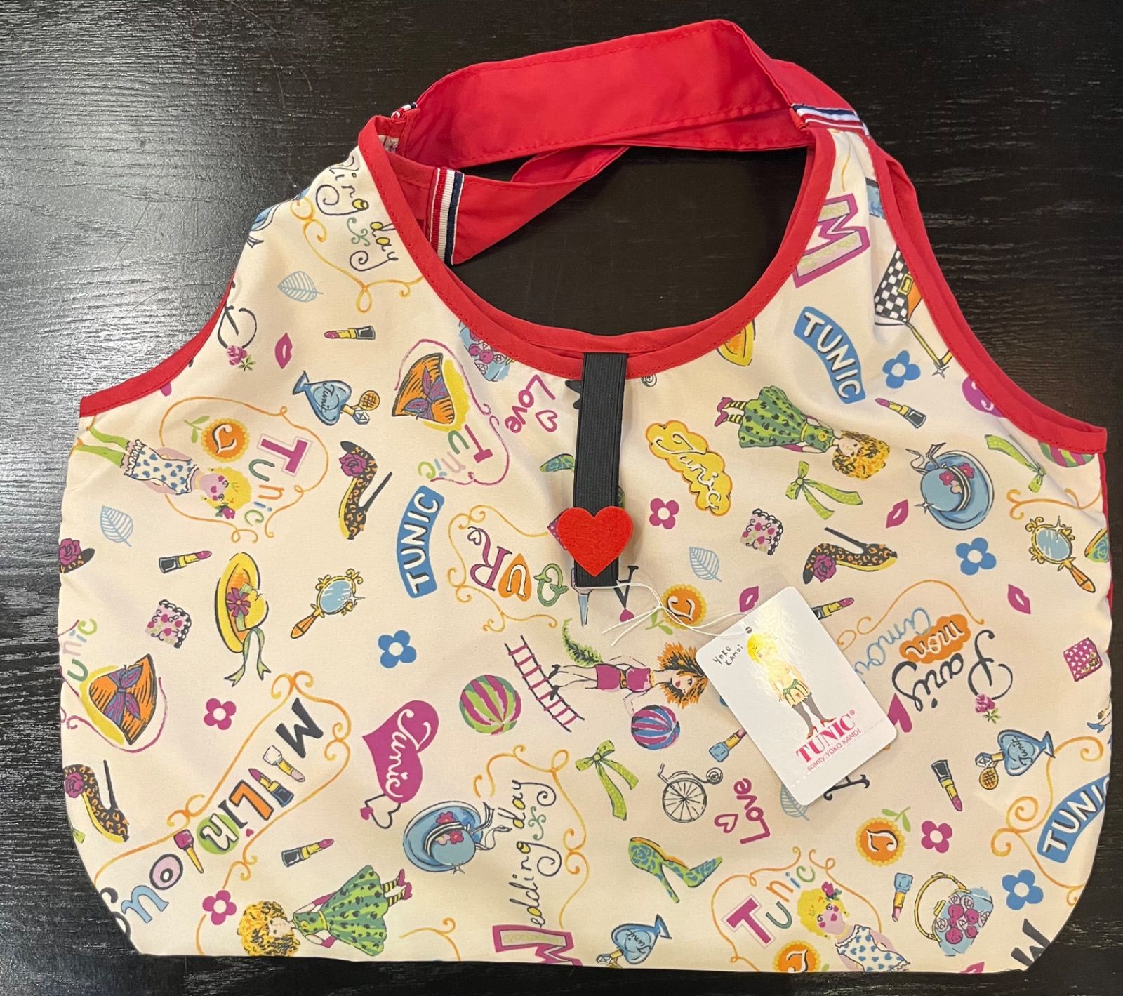 鴨居羊子☆TUNIC☆オリジナルプリント☆チュニック☆裏起毛 TUNIC