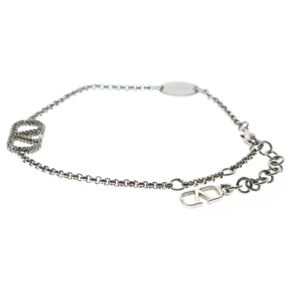 VALENTINO (ヴァレンチノ) Vロゴ シグネチャー シルバー メタル