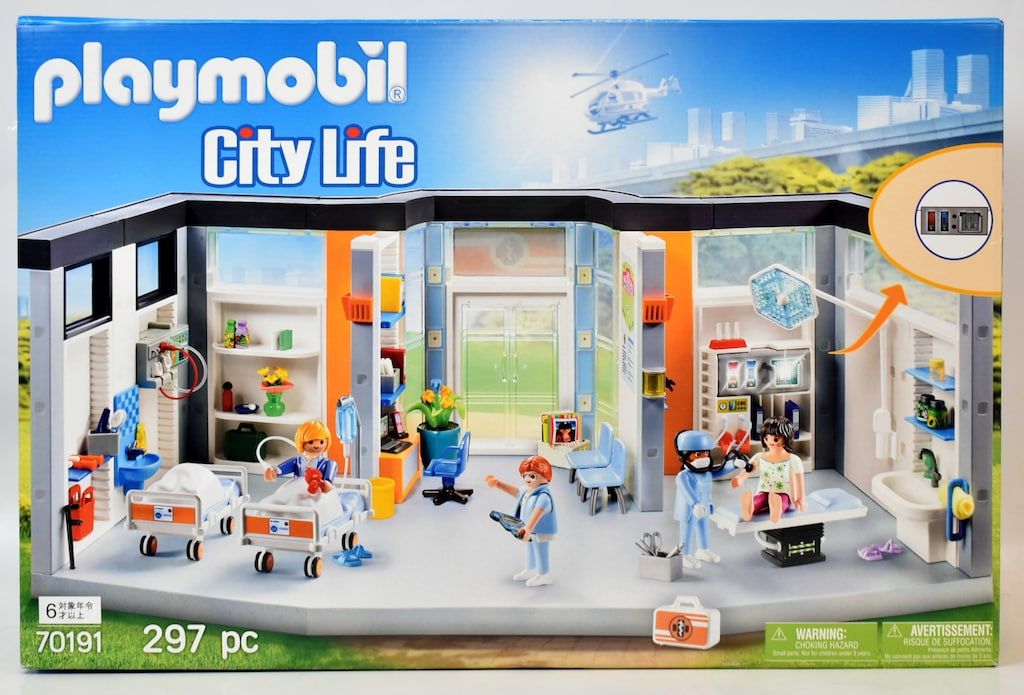 Playmobil CITY LIFE お医者さん 家具付き病棟