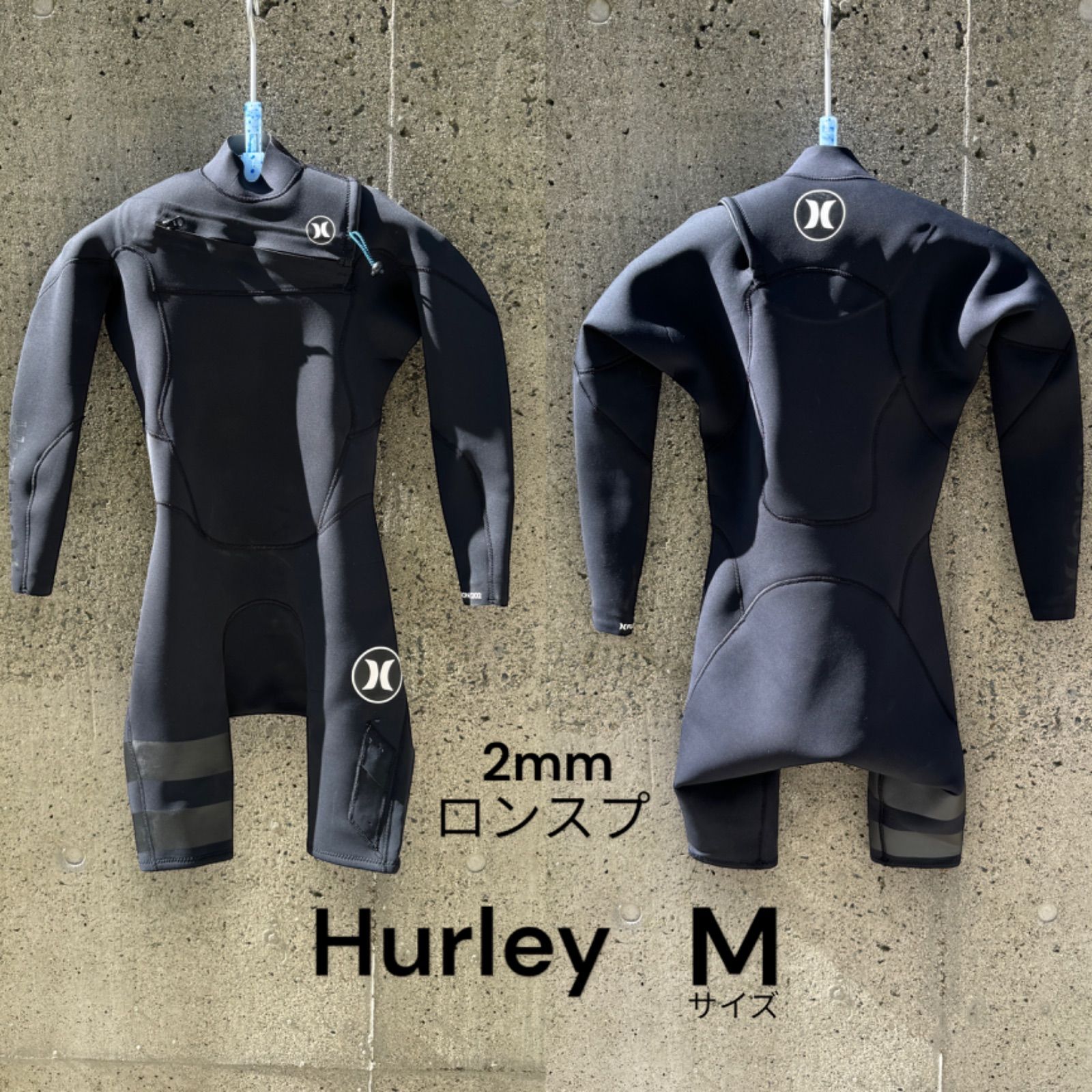 美中古 ウエットスーツ ロングスリーブスプリング Mサイズ Hurley ハーレー 2mm サーフィン ロンスプ フロントショートジップ - メルカリ