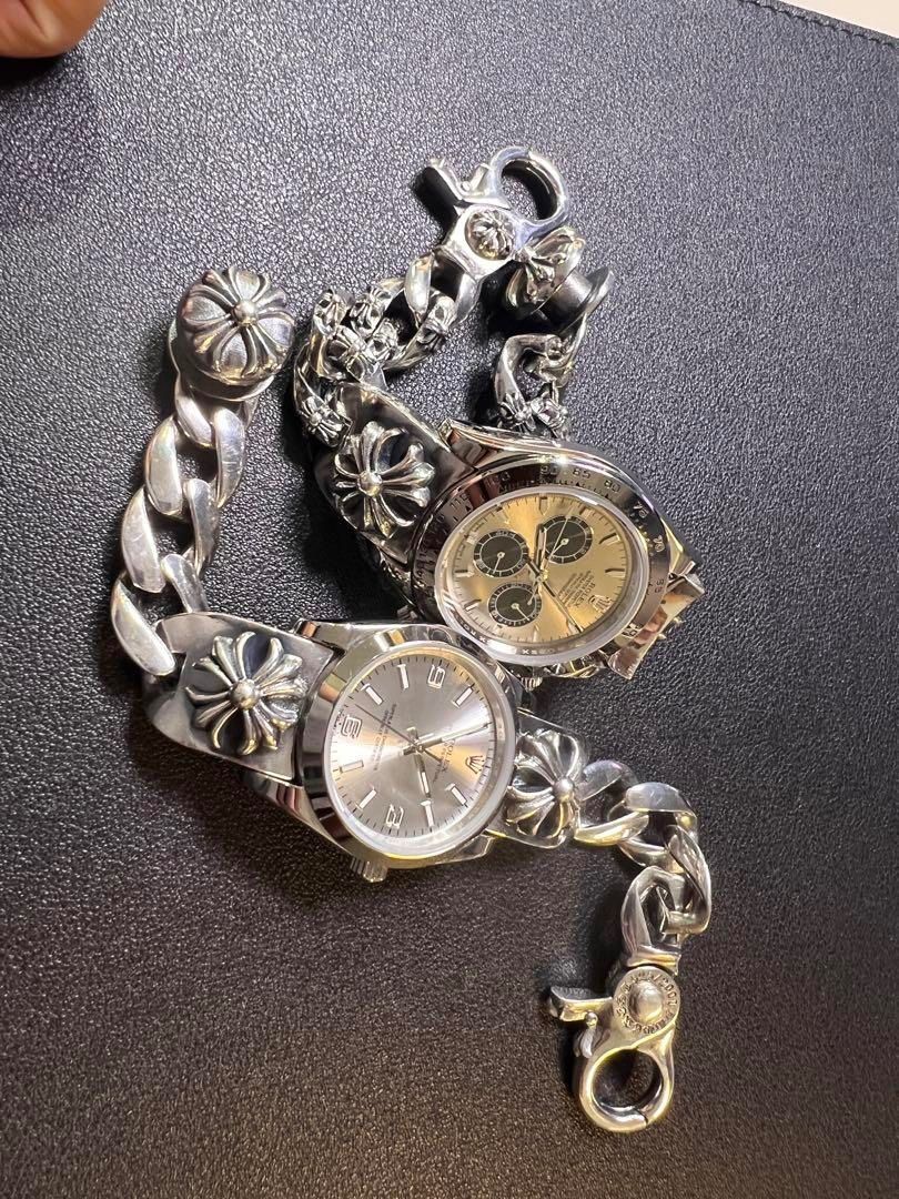 ⭐️JEN Watch 全花コマウォッチクラッシュベルト 17cm 刻印有 - メルカリ