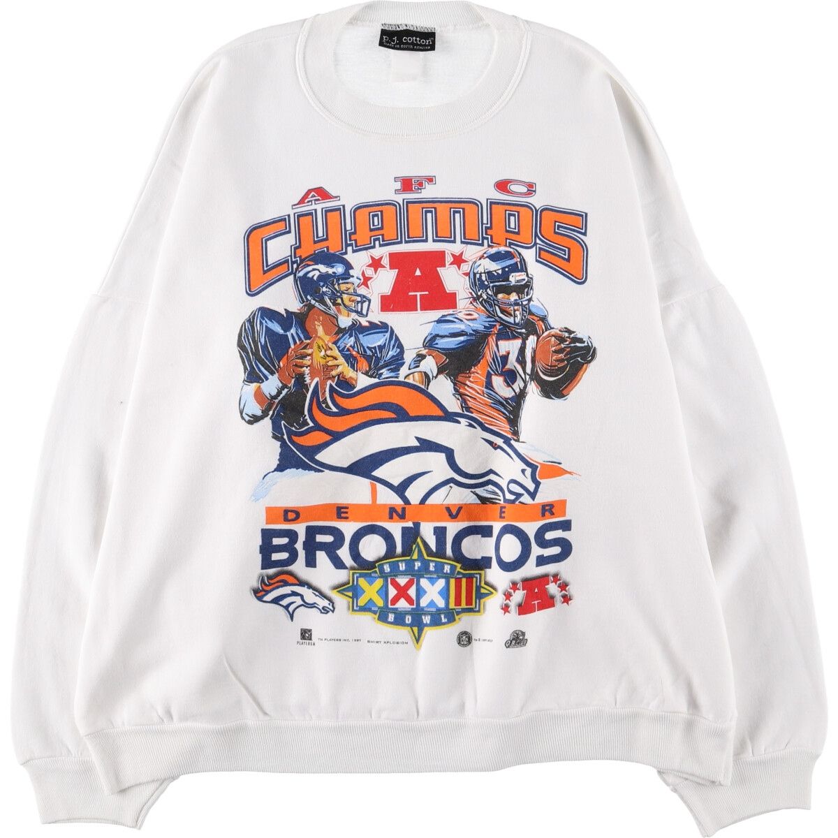 古着 90年代 P.J. COTTON NFL DENVER BRONCOS デンバーブロンコス SUPER BOWL XXXII 第32回スーパーボウル/eaa503702