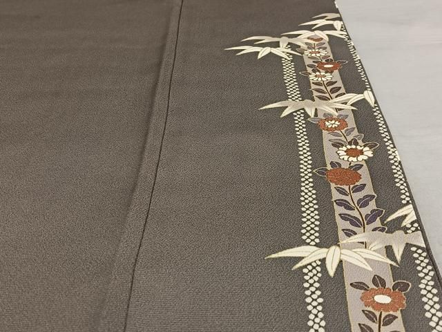 平和屋着物○江戸友禅 小倉貞右 訪問着 駒刺繍 松竹梅花間